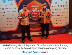 Perumdam Kota Padang Kembali Sabet Top Digital Award, Wako dan Dirut Juga Diganjar Penghargaan