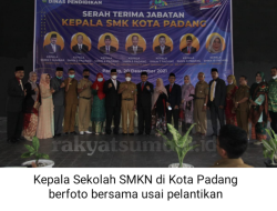 Gubernur Lantik Secara Serentak Kepsek SMK se-Kota Padang