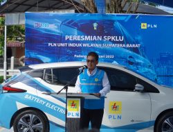 Pertama di Sumbar, PLN Resmikan Stasiun Pengisian Kendaraan Listrik