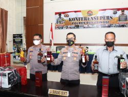 180 Kardus Minol Bermerek Diamankan Polres Bukittinggi