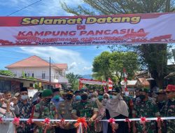 Dandim 0312 Padang Resmikan Kampung Pancasila