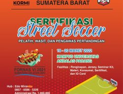 Perssoci Sumbar Gelar Sertifikasi Pelatih, Wasit dan Pengawas Pertandingan