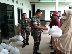 Danramil Padang Timur Serahkan Paket Sembako dari Baznas