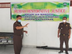 Kajari Pasaman Punya Rumah Restorative Justice
