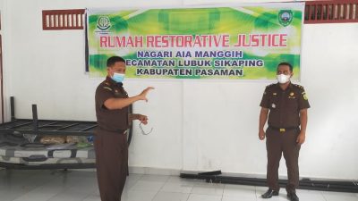 Kajari Pasaman Punya Rumah Restorative Justice