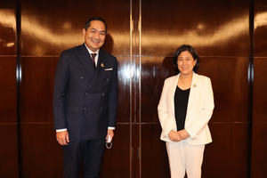 Mendag  Lutfi saat pertemuan  bilateral  dengan  United  States  Trade  Representative  (USTR) Duta  Besar Katherine  Tai.