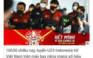 Tim Sepakbola Timnas Indonesia saat sampai di Vietnam.
