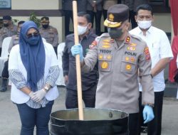 Kapolda Sumbar Musnahkan 35 Kg Sabu di Polres Bukittinggi