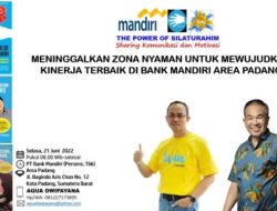 Dr Aqua Dwipayana Sharing Komunikasi dan Motivasi di Bank Mandiri Area Padang