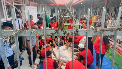 Usai Salat Id, WBP Rupajang Gelar Nyate Bareng