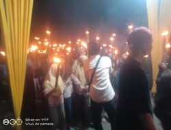 Babinsa Koramil 01/Kota Solok  Amankan Kegiatan Pawai 1000 Obor