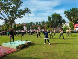 Dandim 0310/SSD Gelar Senam Bersama Prajurit Kodim