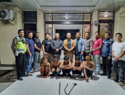 Polisi Amankan Lima Senjata Tajam dan Lima Remaja