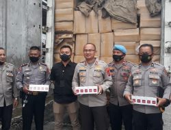 Polres Dharmasraya Gagalkan Penyelundupan 271 ribu Bungkus Rokok Ilegal