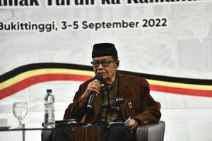 Budayawan dan tokoh adat Sumatera Barat Yus Dt. Parpatiah