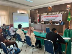 Kejari Pasaman Gelar Forum Konsultasi Publik