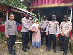 Kapolres Pasbar Salurkan Bantuan Sembako pada Korban Banjir dan Tanah Longsor