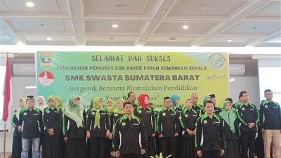 FKKS SMK Swasta Dikukuhkan, Wagub Sumbar Peluang Dan Kebutuhan Lulusan SMK Meningkat