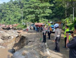 Tinjau Jalan Amblas Padang-Bukittinggi, Dirlantas: Jalur Terban Sebanyak 7 Titik
