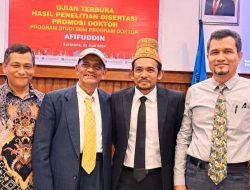 Angkat Perubahan Peugah Haba, Alumni Komunitas Kuflet Ini Raih Gelar Doktor