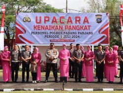 Belasan Personil Polres Padangpanjang Naik Pangkat, Salah Satunya Aipda. Eka Ciputra,SH