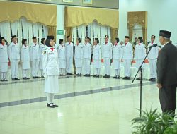 Kukuhkan 54 Anggota Paskibraka Sumbar 2024, Gubernur Mahyeldi Tekankan Pentingnya Kekompakan