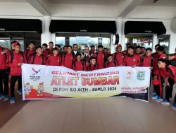 Tim Sepakbola dan Arung Jeram PON Sumbar Bertolak ke Aceh dan Sumut
