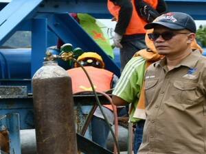 Perumda AM Lakukan Perbaikan di Intake Kampung Koto