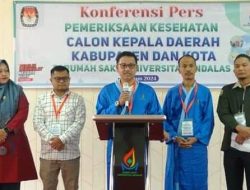 Dua Pasangan Cakada Jalani Pemeriksaan Kesehatan