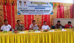 Gelar Musrenbang, Ini Pesan Pj Walinagari Pasir Talang Barat
