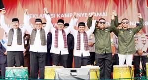 Tiga Pasangan Calon Walikota dan Wakil Walikota Deklarasikan Kampanye Damai