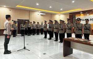 Sejumlah PJU Polres Solok Selatan Berganti