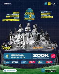 Siap-Siap! PLN Mobile Gelegar Musik Prambanan 2024 Digelar Besok