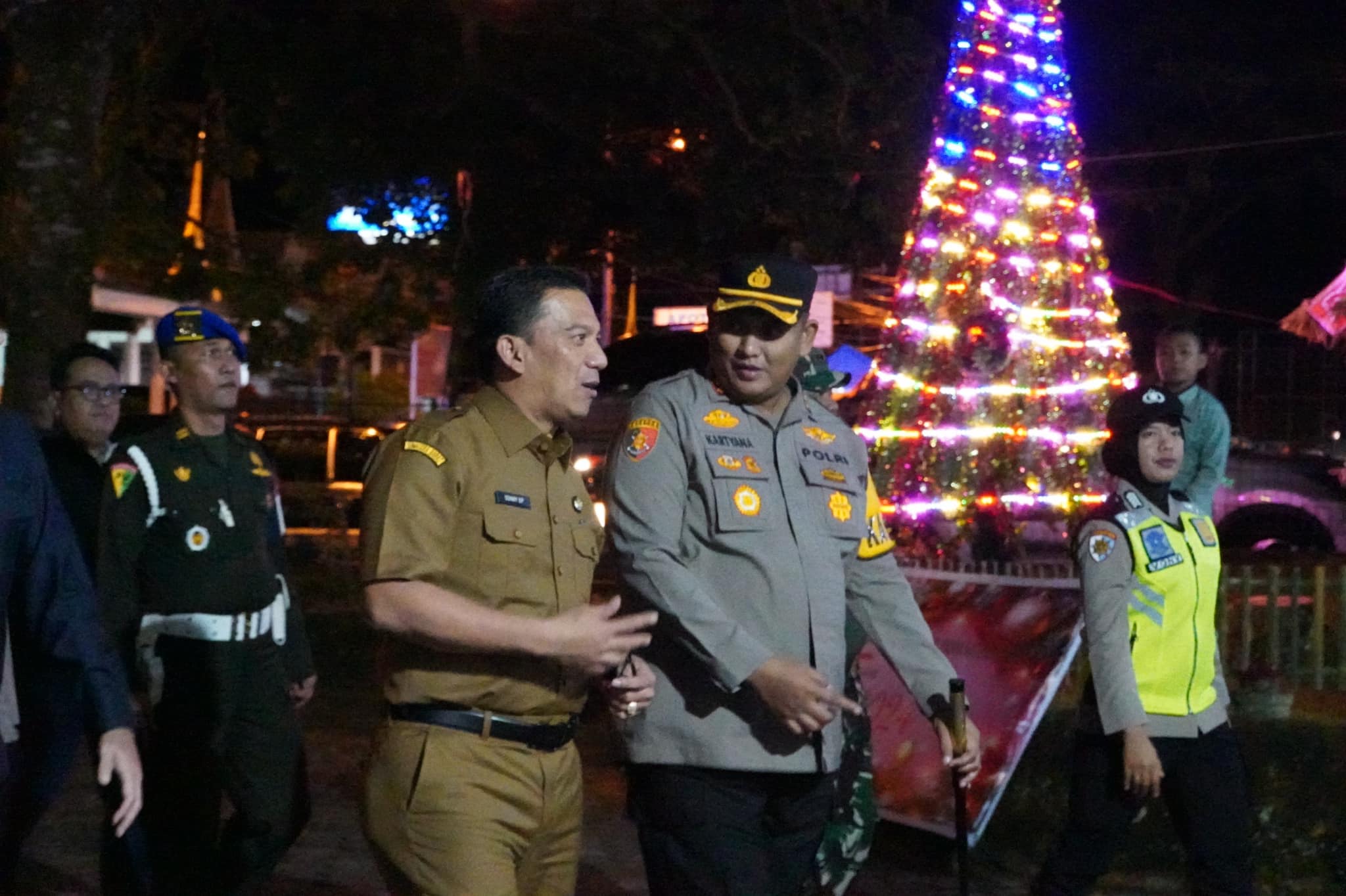 Malam Perayaan Natal di Padangpanjang Berlangsung Aman