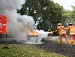 SHE Challenge SIG Tahun 2025, Delapan Tim Bersaing di Fire Ground PT Semen Padang  PADANG (19/2/