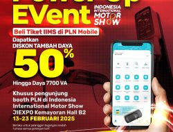 Promo Spesial, Beli Tiket IIMS di Aplikasi PLN Mobile Dapat Diskon 50% Tambah Daya Listrik
