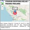 Gempa Tektonik 4,6 SR Guncang Sumbar, Tidak Berpotensi Tsunami