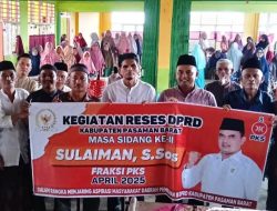 Anggota DPRD Pasaman Barat Sulaiman, S.Sos Sapa Masyarakat Nagari Rabi Jonggor
