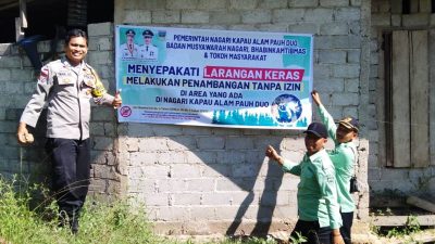 Nagari Kapau Alam Pauh Duo Tolak Aktivitas Tambang Emas Illegal