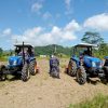 Dukung Program Ketahanan Pangan, Prajurit Lanal Lampung Latihan Pengawak Traktor 