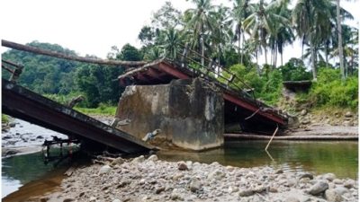 Kerusakan Jembatan Sungai Sadah Butuh Perbaikan 