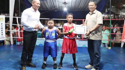96 Atlet Tinju Ikuti Kejuaraan Tinju Kapolres Pasaman Barat Cup II