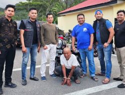 Ditangkap Tim Macam Marapi, Aksi Curanmor Kakek Berusia 67 Tahun Terekam CCTV