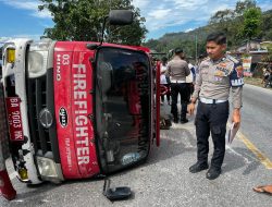 Lagi, Mobil Damkar Kabupaten Solok Kecelakaan. Empat Petugas Damkar Luka-luka