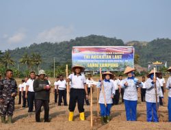 Wujudkan Ketahanan Pangan, Lanal Lampung Tanam Kedelai Seluas 3.5 Hektar 