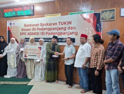 Syukuran, Dosen dan DPC ADAKSI ISI Padangpanjang Santuni Anak Yatim