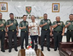 Dr Aqua Dwipayana Disambut Hangat Pangdam II/Sriwijaya, Bahas Kepemimpinan dan Inspirasi