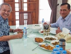 Sambutan Hangat Dirut PT Timah Restu Widiyantoro, Dr Aqua Dwipayana Disambut Diskusi Sambil Makan Siang