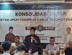 Konsolidasi Cabor Sumbar Tetapkan Duet Hamdanus–Dipo untuk Pimpin KONI 2025–2029