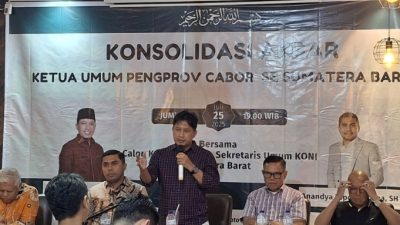 Konsolidasi Cabor Sumbar Tetapkan Duet Hamdanus–Dipo untuk Pimpin KONI 2025–2029